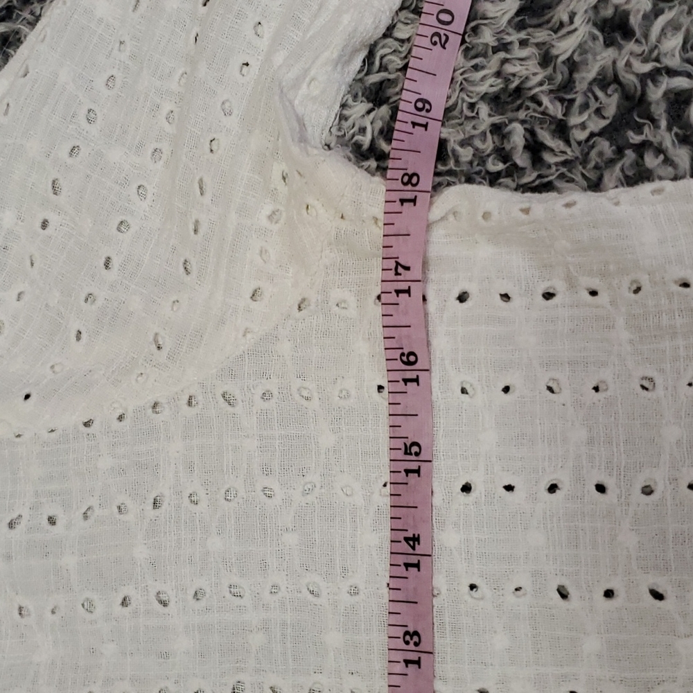 ASOS White Eyelet Ruffle Top - Picture 11 of 13